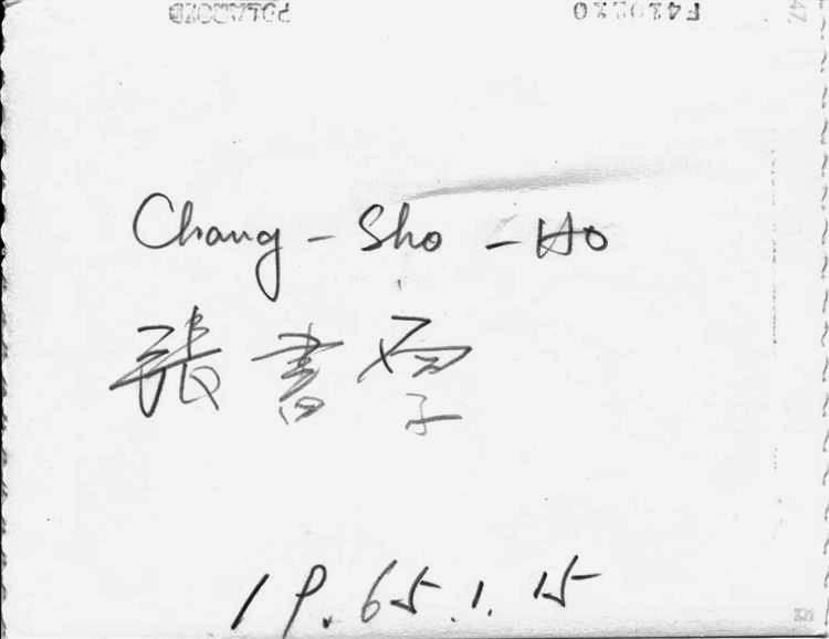 Chang Shu Ho, back